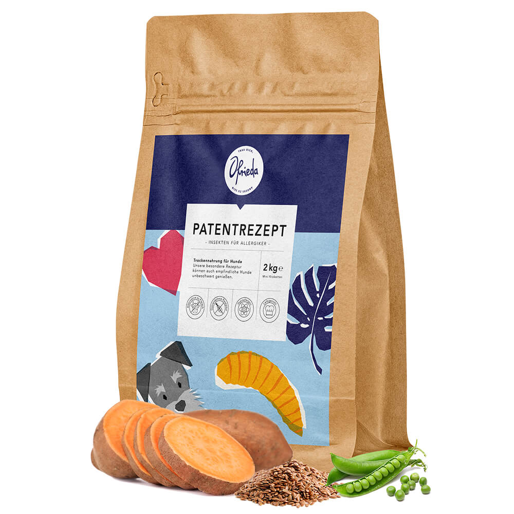 Hunde Trockenfutter aus Insekten Ofrieda Patentrezept 2 kg