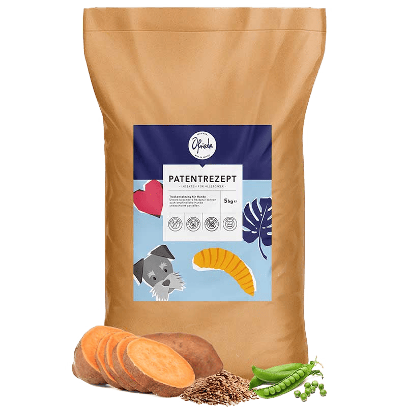 Ofrieda Patentrezept Trockenfutter 5 kg Hunde Trockenfutter aus Insekten Ofrieda Patentrezept 5 kg